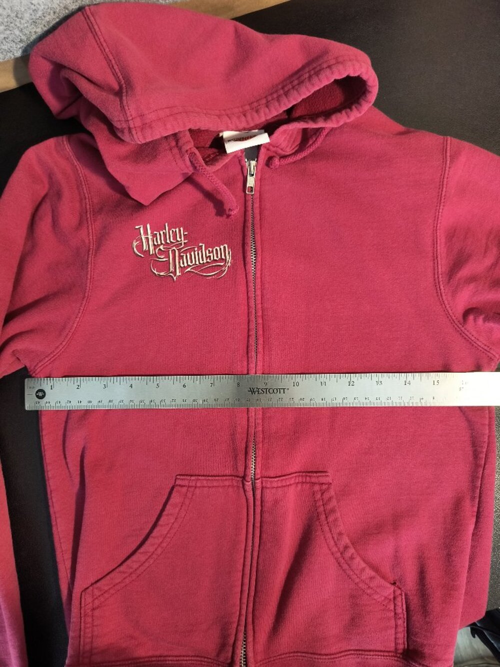 Harley Davidson Tampa Florida Full Zip Hoodie Women's Small Phoenix Graphic 2007 - Picture 9 of 11